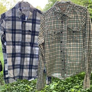 A&F and Hollister flannel shirt